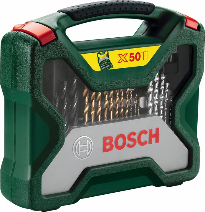 Produktbild Bosch Zubehör X-Line-Titanium Bohrer- und Schrauber-Set, 50-teilig (1.5 mm, 10 mm, 16 mm, 2 mm, 2.5 mm, 22 mm, 3 mm, 3.5 mm, 4 mm, 4.5 mm, 5 mm, 5.5 mm, 6 mm, 6.5 mm, 7 mm, 8 mm)