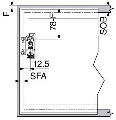 Immagine prodotto Blum 20K4A00A02 NI anta rib. atta. fron. allu