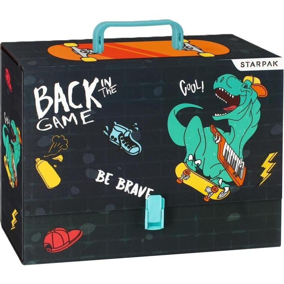 Starpak, Busta portadocumenti, Cartella A4 Skate Dino con maniglia (A4)