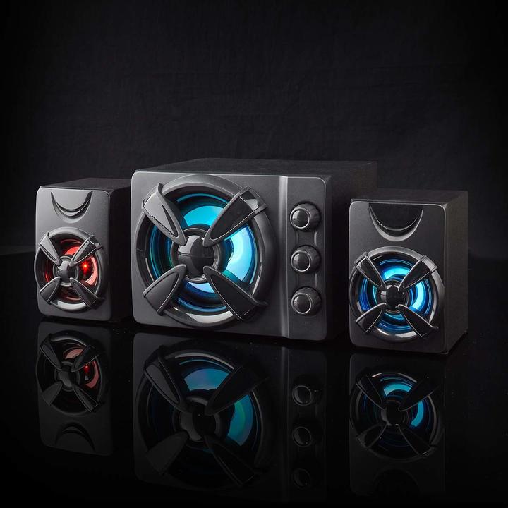 Actual product image Nedis Gaming Speaker | Speaker Channels: 2.1 | Power Supply via USB | 3.5 mm Plug | 33