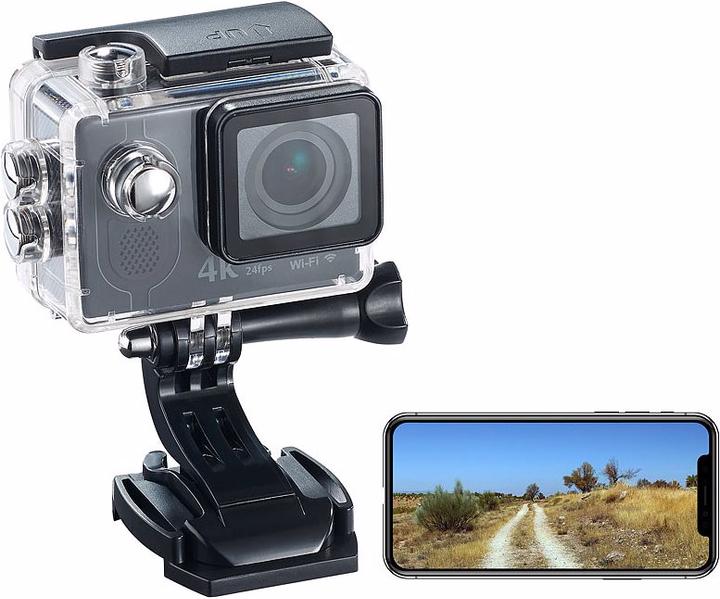 Image du produit Somikon Caméra d'action 4K avec vidéo UHD (24p, 4K, WiFi)