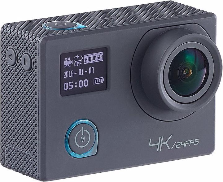Produktbild Somikon 4K-Action-Cam für UHD-Videos mit 2 Displays (24p, WLAN)