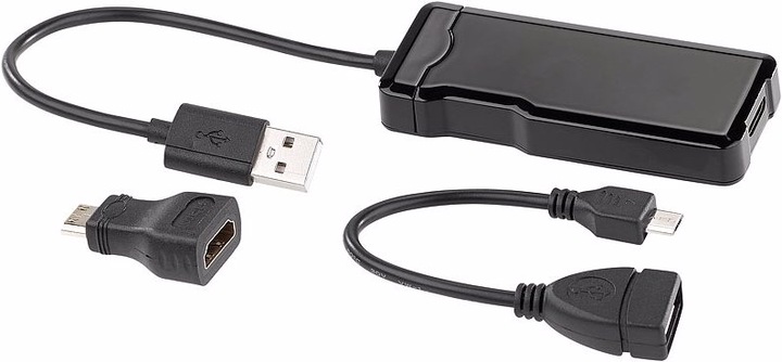 Auvisio Carte d'acquisition vidéo HDMI USB pour des vidéos jusqu'à Full HD, avec adaptateur OTG