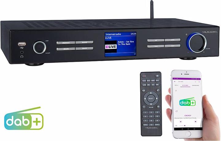 Image du produit VR-Radio Tuner Hi-Fi WLAN avec radio Internet (DAB+ DAB, Webradio, WiFi)