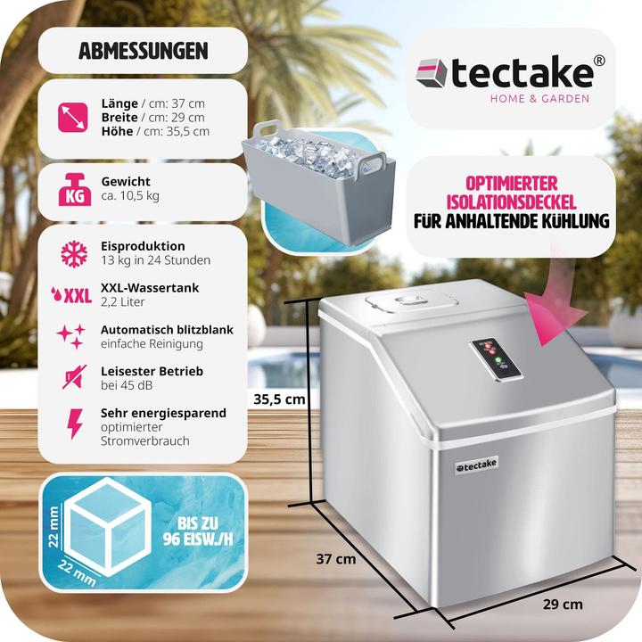 Produktbild tectake Eiswürfelmaschine