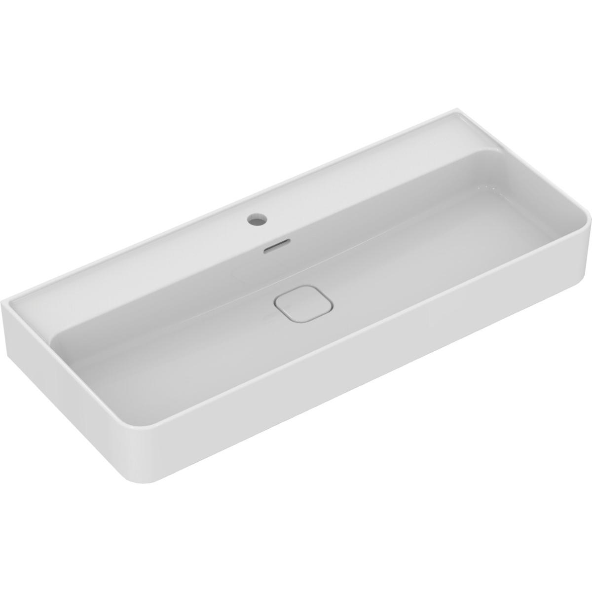 Ideal Standard, Waschbecken, Waschtisch Strada II 100 cm geschliffen weiss T364601 (430 mm, 1000 mm)