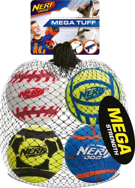 Zeus NERF tennis balls, 6.4 cm, 4 SZT (Ball toy dog)