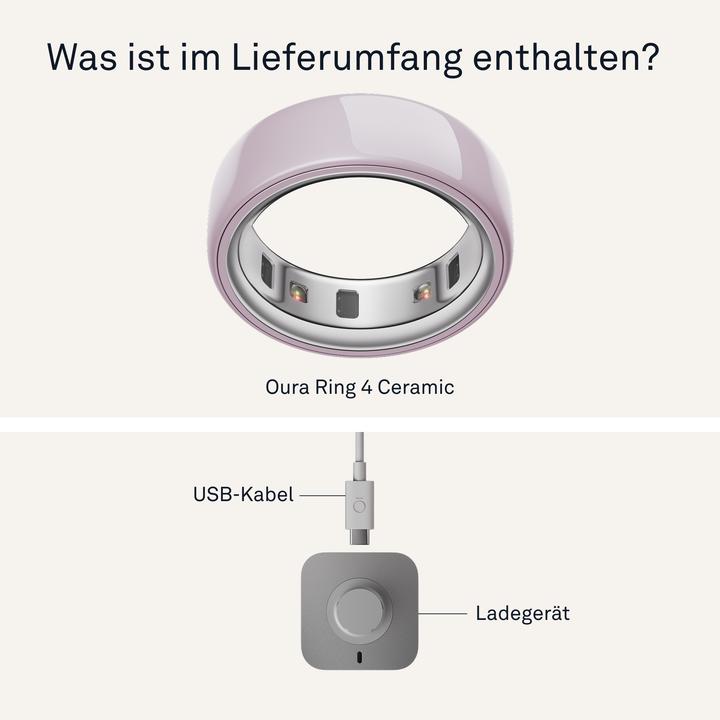 Image du produit Oura Ring 4 Ceramic (4, Pétale)