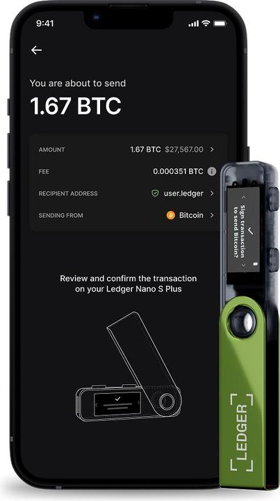 Produktbild Ledger Nano S Plus - Oxidate Green (Bitcoin, Ethereum Classic)