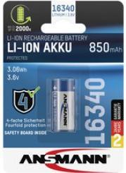 Produktbild Ansmann Li-Ion Akku 16340, 3,6 V, 850 mAh (16340, 850 mAh)