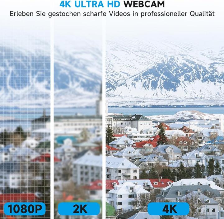 Produktbild AOC 4K Webcam AC310 mit Mikrofon und Autofokus