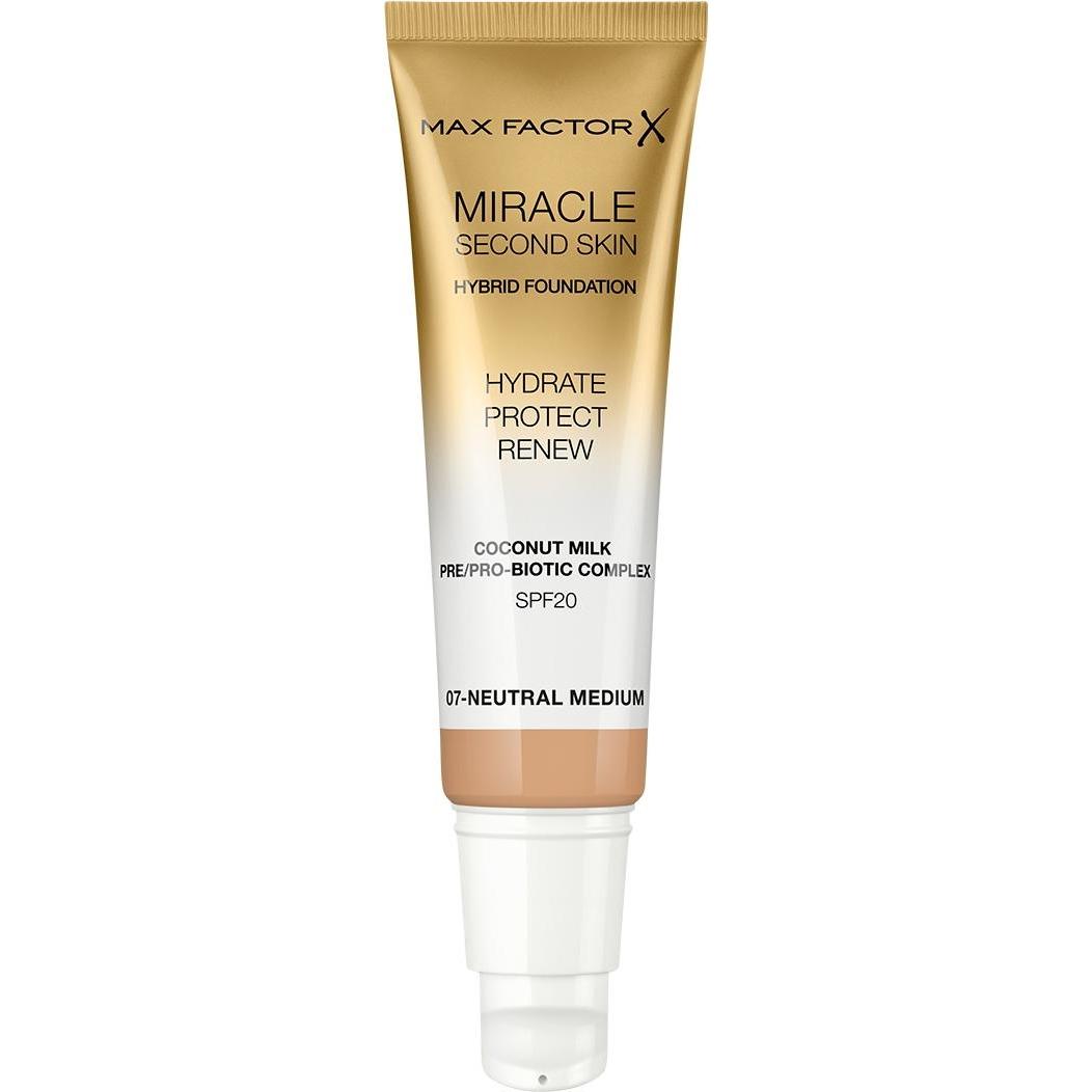 Max Factor, Foundation, Miracle Second Skin (07 Neutral Medium)