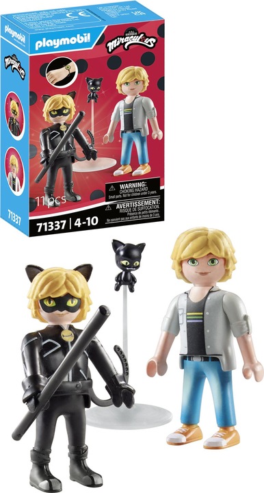 Produktbild Playmobil Adrien & Cat Noir (71337, Playmobil Miraculous)