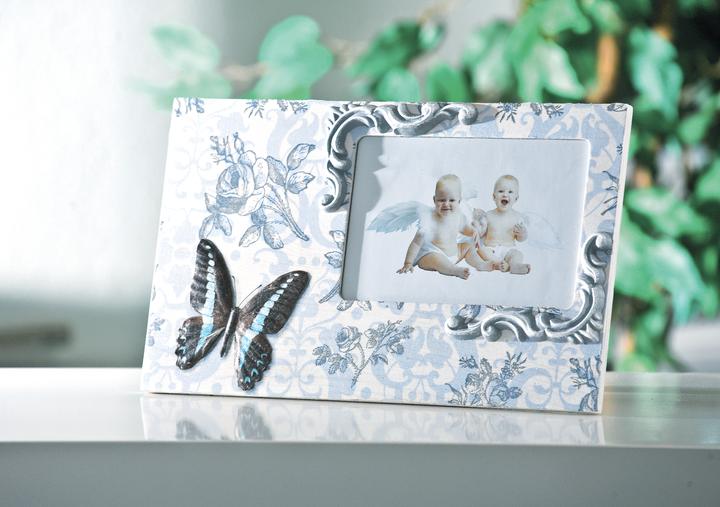 Produktbild VBS Bilderrahmen "Scrap", Kiefernholz, ca. 29x18cm, Bildausschnitt ca. 15x10cm (15 x 10 cm)