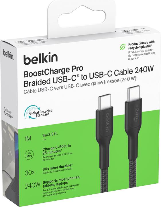 Image du produit Belkin USB C — USB C (1 m, USB 2.0, 240 W)
