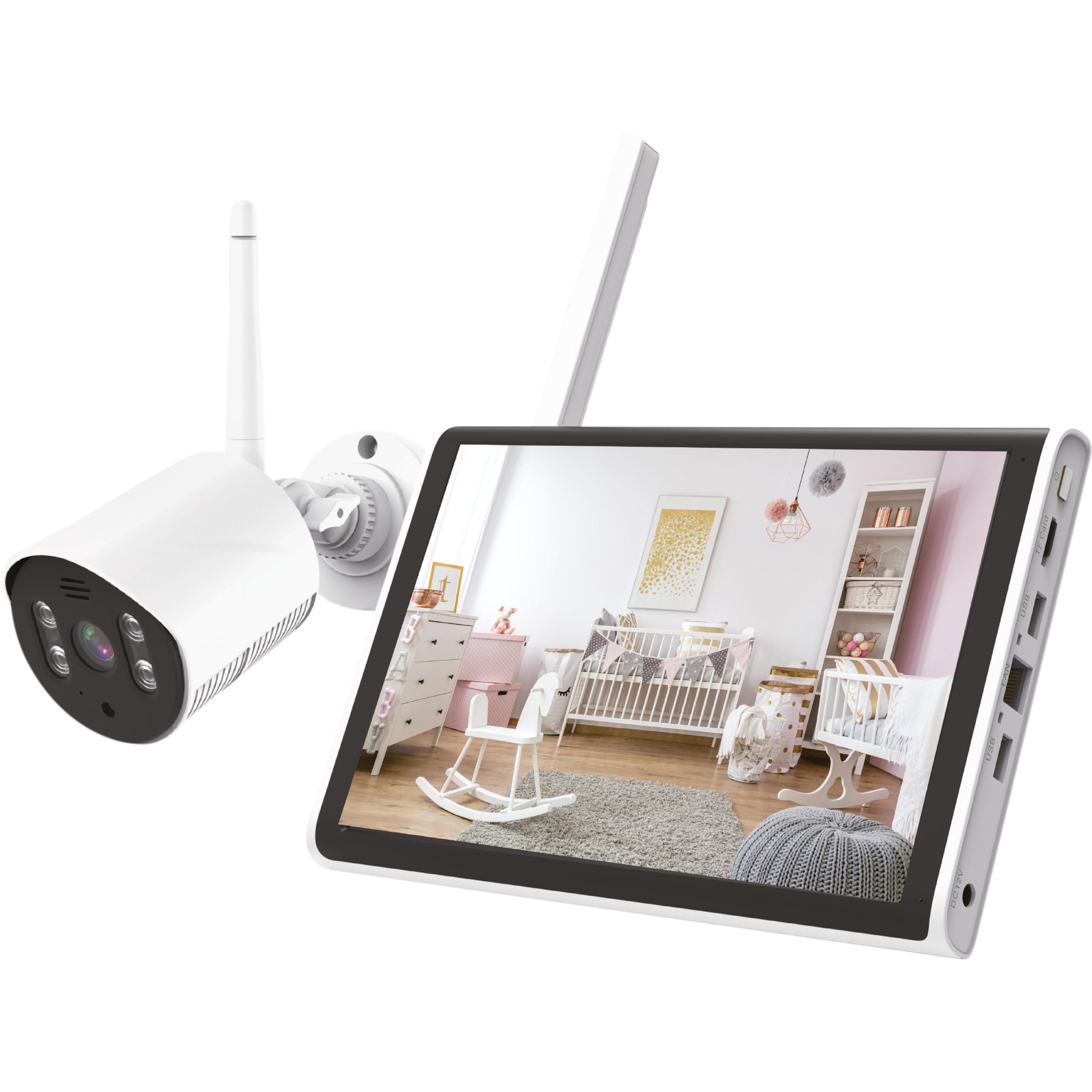 Megasat Überwachungssystem HS 260 (1024 x 600 pixel), Telecamera di rete, Bianco