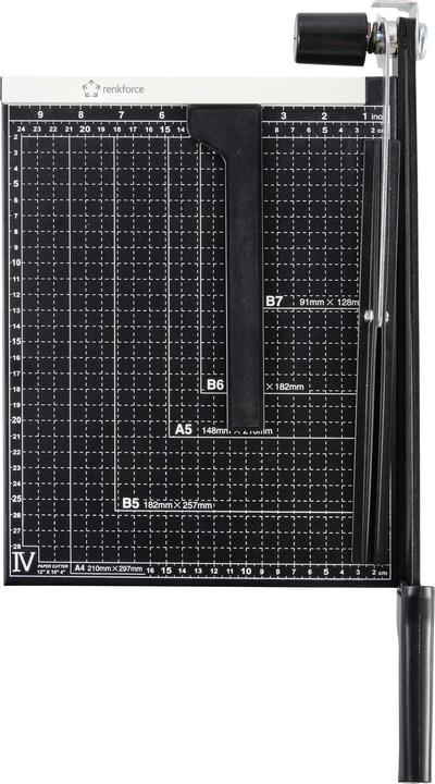 Produktbild Renkforce RF-CUT-100 Hebelschneider A4 Schnittleistung A4 80 g/m²: 12 Blatt (12 Blätter, A4)