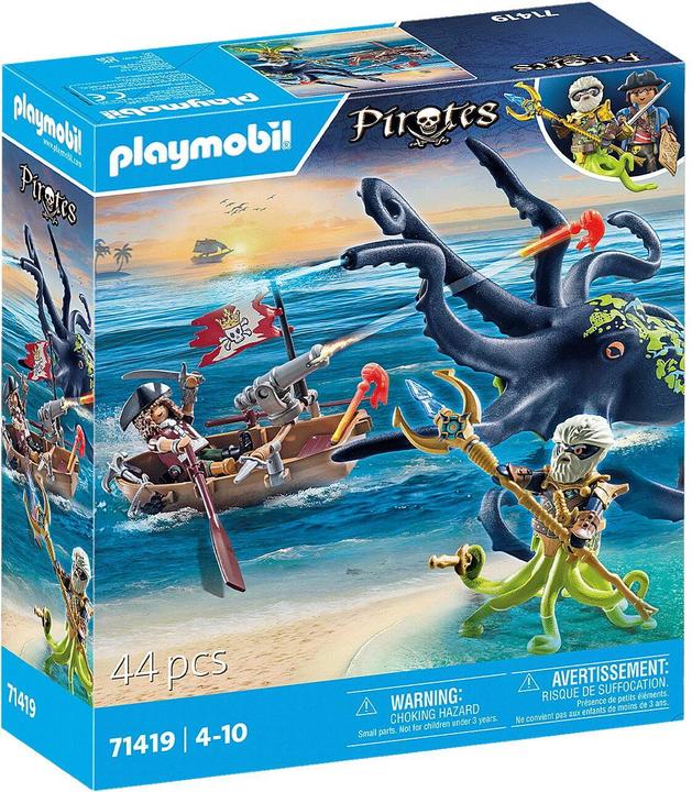 Produktbild Playmobil Kampf gegen den Riesenoktopus (71419, Playmobil Pirates)