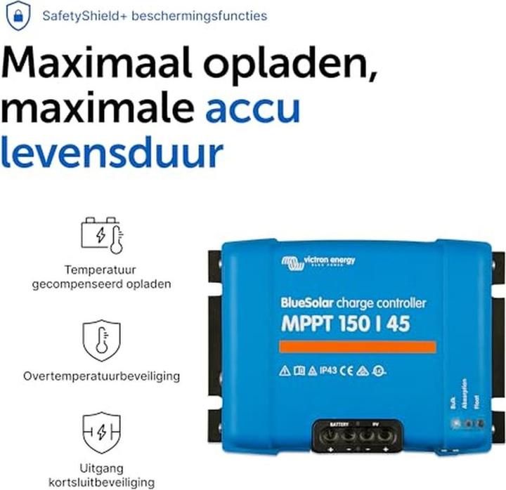 Actual product image Victron Energy BlueSolar MPPT 150/45