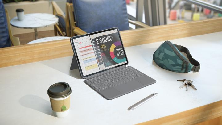 Productafbeelding Logitech Combo Touch (Duitsland, Apple iPad Air 11 2024, Apple iPad Air 11 2025, Apple iPad Air 2022)