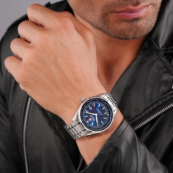 Immagine prodotto Swiss Military Hanowa SMWGH0003204 Afterburn GMT (Orologio da polso analogico, 44 mm)