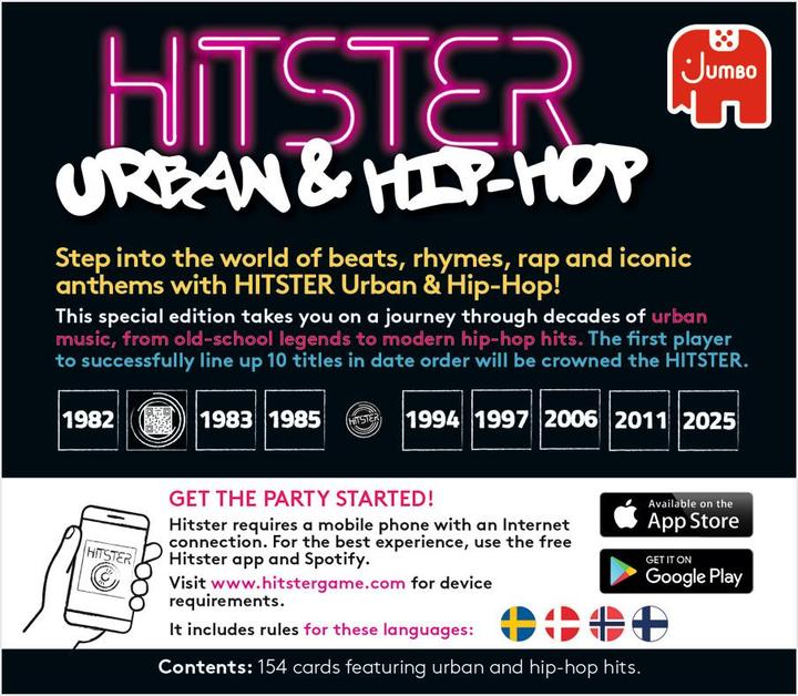 Actual product image Jumbo Urban & Hip-Hop Nordic (Danish, Finnish, Norwegian, Swedish, 2 - 6 Players)