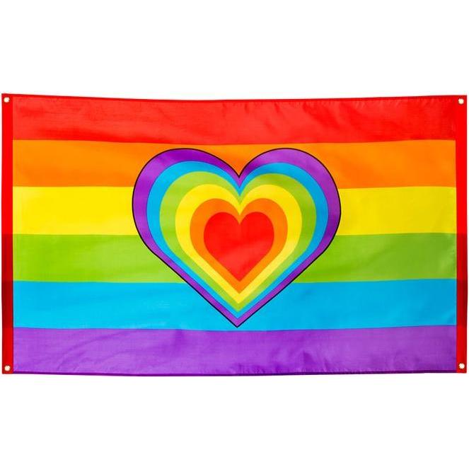 Boland, Fahne, Regenbogen Herz - Peace