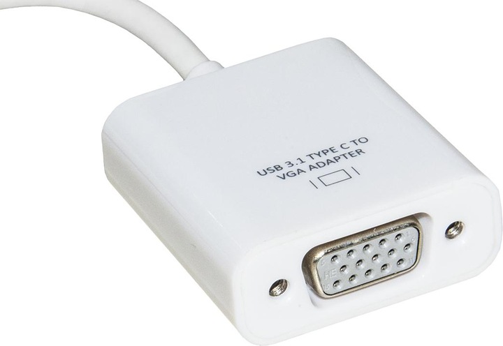 Actual product image Accessories LKADAT81 USB Graphics Adapter 1920 x 1080 Pixel White (USB-C)