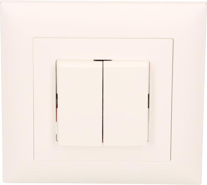 Produktbild Feller EdizioDue Doppel-Druckschalter Schema 3+3