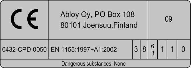 Image du produit Assa Abloy Glissière G880 pour DC 860 argent électromécanique