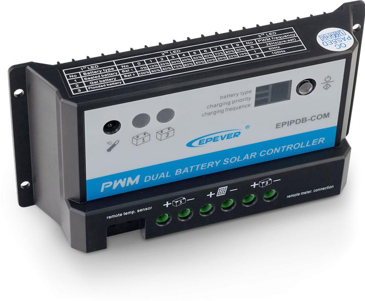 Produktbild Autosolar Dual-Laderegler PWM 20A für 2 Batterien