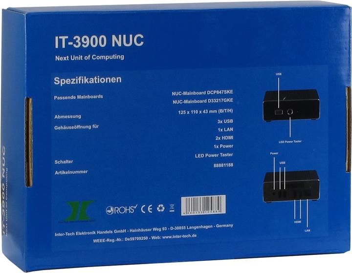 Productafbeelding Intertech IT-3900 NUC - USFF - UCFF - Voeding 60 Watt (UCFF)