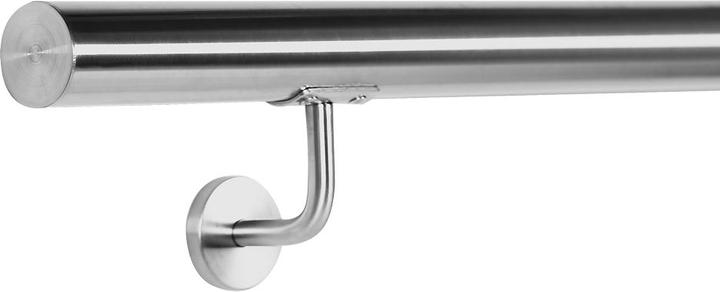 Produktbild Wiltec Handlaufset Wandhalter Handlauf 100cm Halter Treppe Haltegriff Edelstahl V2A (Edelstahl)