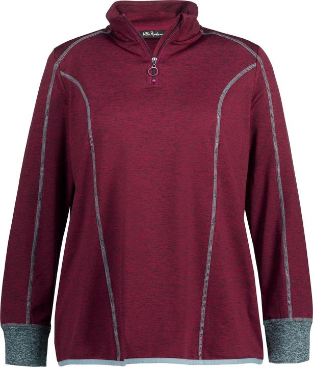 Produktbild Ulla Popken Funktionsshirt, Troyer-Kragen, Slim, Langarm, Daumenloch (42, 44)