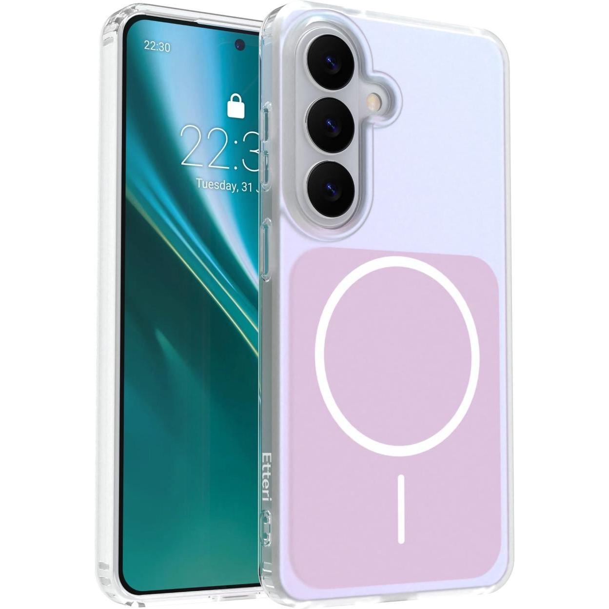 Etteri Hidden Pearl case for Samsung S26 pink (Samsung Galaxy S26), Cover smartphone, Pink, Trasparente