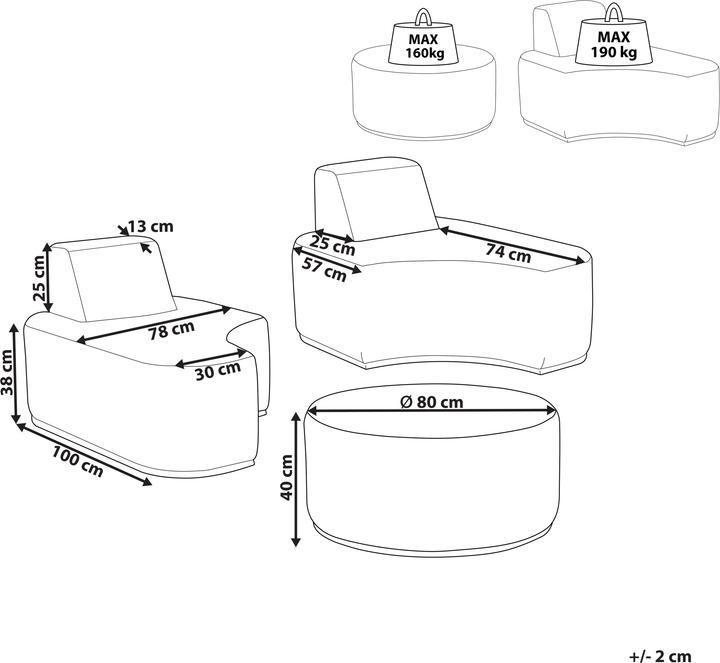 Produktbild Beliani Fabro
