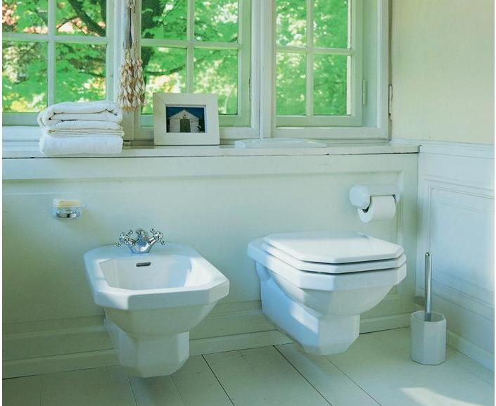 Actual product image Duravit Wall-mounted bidet 1930 m ÜL HLB 360x580mm 1 tap hole white WG