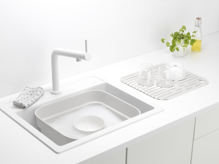 Actual product image Brabantia Washbasin with drainer, gray (34.40 cm, 37.40 cm)