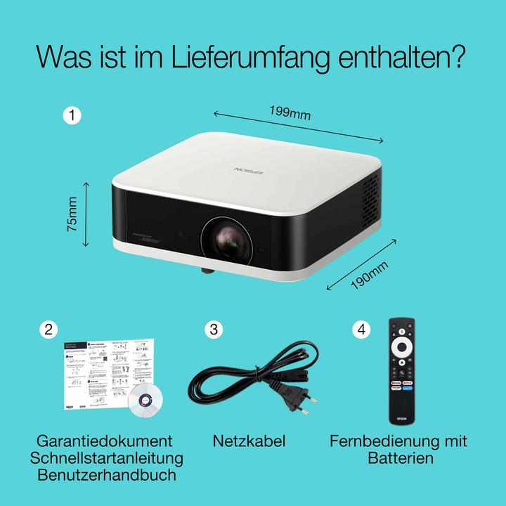 Produktbild Epson Lifestudio Pop - EF-61W (Full HD, 700 lm, 1.2:1)