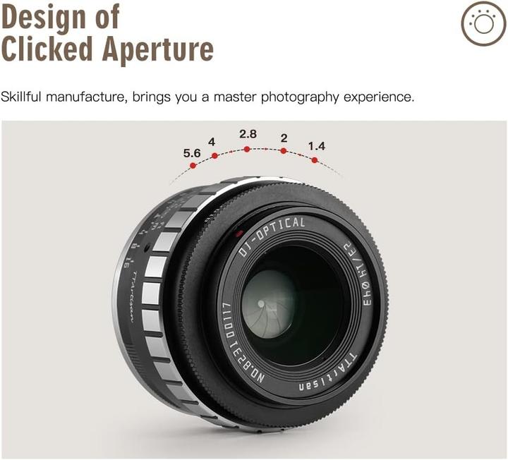 Image du produit TTArtisan 23 mm F/1.4 (Sony E, APS-C / DX)