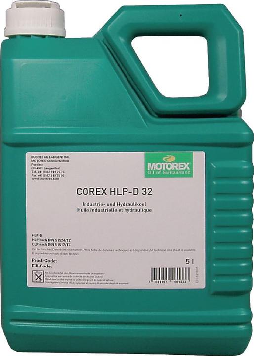 Motorex Huile hydraulique COREX HLP-D32 ISO VG 32 (5000 ml)