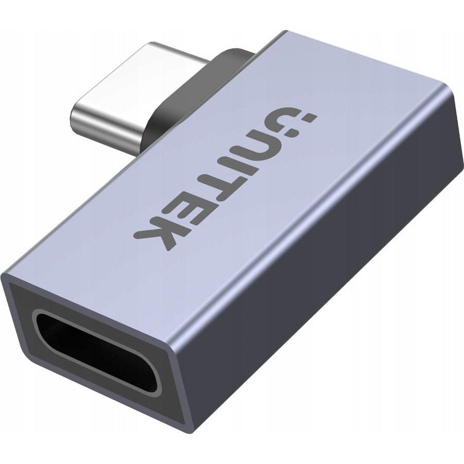 Unitek Adattatore USB A1040GY01 USB-C - USB-C Szary (A1040GY01) (USB-C), Adattatore dati + video, Grigio