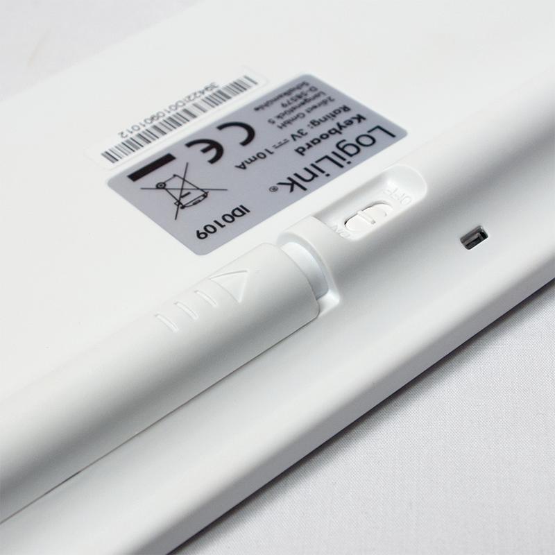 Thumbnail - LogiLink ID0109 (DE, Kabellos), Tastatur, Weiss