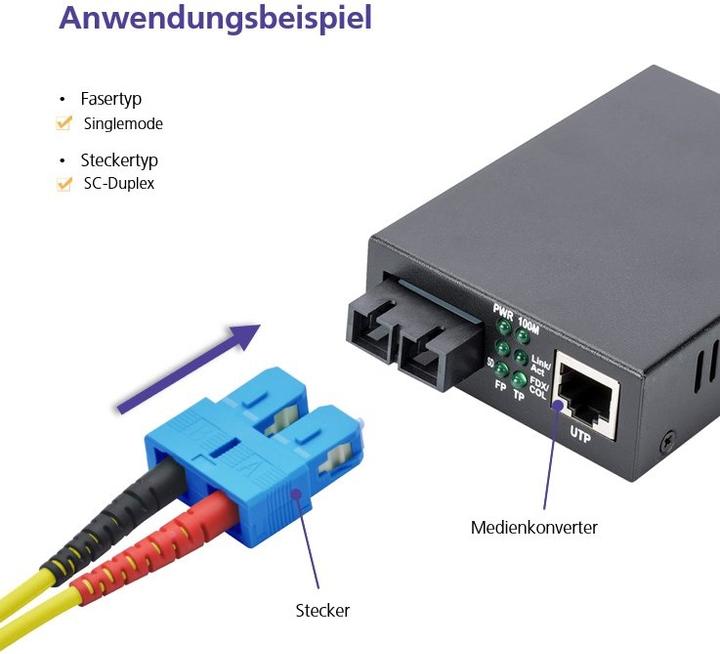 Produktbild Helos Herweck LWL Patchkabel (CAT6, 1 m)