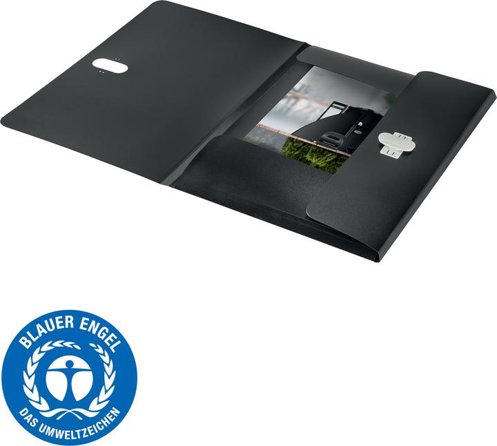 Produktbild Leitz Einlagemappe ALPHA Recycle A4 Schwarz (A4, 1x)