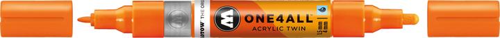 Produktbild Molotow Marqueur pour Maquettes - One4All Twin - Acrylique Orange Fluo Phospho. - 1,5/4mm - -218 - 15 cm (Orange, 4 mm, 1 x)