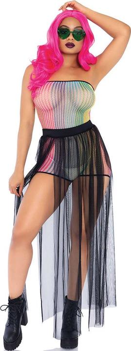 Image du produit Leg Avenue Lurex net strapless romper (Taille unique)