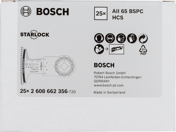Produktbild Bosch Professional Zubehör HCS Tauchsägeblatt AII 65 BSPC Hard Wood, 40 x 65 mm