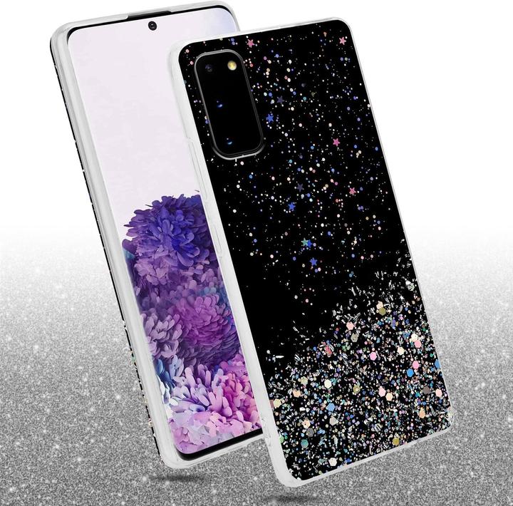 Actual product image Cadorabo TPU cover sparkling glitter (Samsung Galaxy S20)