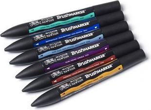 Winsor & Newton Brushmarker 6 Rich Tones (6x)